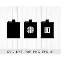 Flask SVG file, Flask SVG, Hip Flask SVG, Flask Vector, Flask Clipart, Hip flask clipart, cricut & silhouette, vinyl, dx