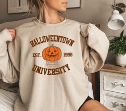 Vintage Halloween Town Est 1998 Sweatshirt, Halloweentown Sweatshirt, Pumpkin Halloweentown Shirt, Halloween Party,Gift