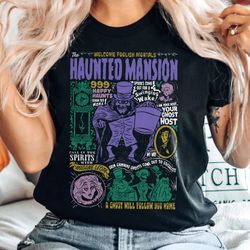 Vintage Haunted Mansion Comfort Colors Shirt, Retro The Haunted Mansion Shirt, Disney Halloween Shirt, Halloween Movie S