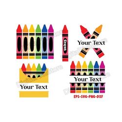 Crayon Split Monogram Svg,Crayon Monogram,Crayon Svg Bundle,Teacher Monogram,Crayon Svg,Crayon Cut File,Crayon Svg Desig