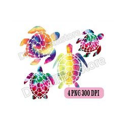 Turtle Tie Dye PNG,Sea turtle png,turtle sublimation png,Sublimation Design,PNG files,Digital Download
