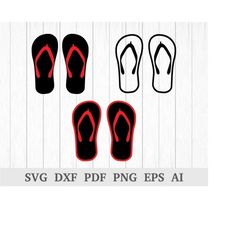 Flip Flops svg, Flip Flop SVG, Flip Flops Clipart, Flip Flops Vector, Beach SVG, cricut & silhouette, vinyl, dxf, ai, pd