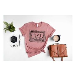 Fathers Day Shirt, Dad Word Art Tee, Daddy Quote Shirt, Dad life, Father's Day Gift