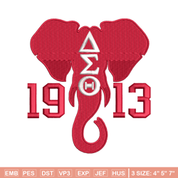 1913 elephant embroidery design, Logo embroidery, Embroidery file, Embroidery shirt, Emb design, Digital download