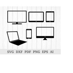 Computer Svg, Phone SVG File, Electronics svg , Laptop svg, I phone svg, cutting files, cricut & silhouette, vinyl, dxf,