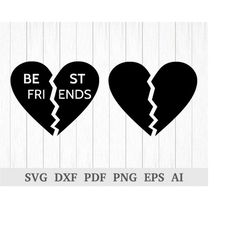 Best Friends SVG, Besties SVG, Friends SVG, Friendship svg, Heart svg cutting files, quote svg, cricut & silhouette, dxf
