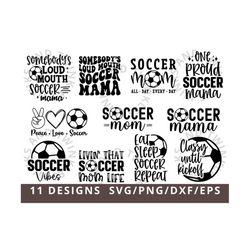 Soccer Mom Svg Bundle, Somebody's Loud Mouth Soccer Mama Svg Png, Soccer Shirt Svg, Soccer Mom Life Svg, Sports Mama, Cu