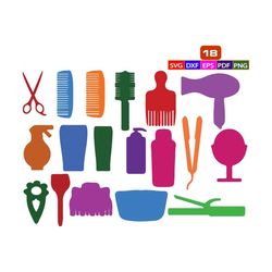 Hairdresser SVG bundle,Hairdresser clipart,Barber tools svg,hair dresser cricut,Salon Beauty Dryer,barber Svg,mustache s