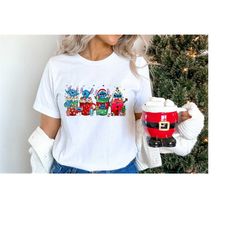Cute Stitch Coffee Tea Shirt, Disney shirt,Xmas Latte Drink Cup Lights Tee, Lilo Stitch Epcot Shirt, Disneyland Vacation