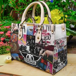 Aerosmith Leather handBag,Music Leather Bag,Travel handbag