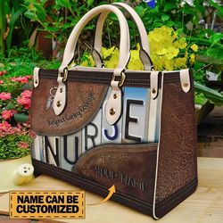 Nurse Leather Bag,Women Nurse Leather Handbag,Crossbody Bag