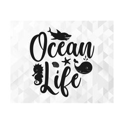 Ocean Life SVG, Summer Svg, Summer Design for Shirts, Summertime Svg, Vacay Svg, Vacation Svg, Ocean Life Cut Files, Cri