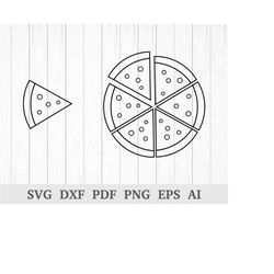 Pizza SVG, Pizza Slice SVG, Food SVG, pizza vector, pizza slice vector, pizza clipart, cricut & silhouette, vinyl, dxf,