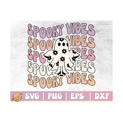 Spooky Vibes Svg | Halloween Svg | Spooky Season | Halloween Shirt Svg | Chunky Thighs and Spooky Vibes | Commercial Use