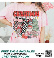 Retro Christmas png, Christmas Shirt png, Christmas doodles png, Christmas png, Retro Png, Christmas elements png, subli