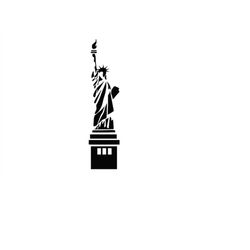 Statue of Liberty Svg New York Svg Liberty Silhouette Cutting File Clipart Svg Dxf Png Art Cnc Laser Cut File Tshirt Vec