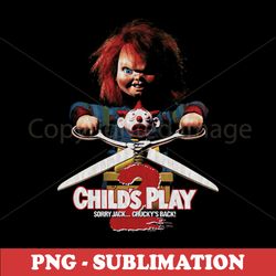 childs play 2 - chucky sublimation png - embrace the horror with a classic