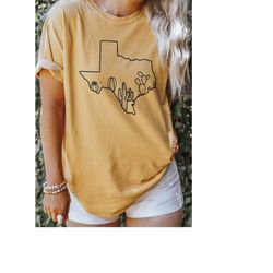 Texas tee, texas t-shirt, texas cotton t-shirt, desert tee, comfort colors t-shirt, texas shirt, teksas state shirts, te