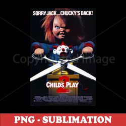 childs play 2 movie poster - high-quality png - perfect for sublimation