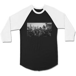 Pride Director&8217s Cut Los Angeles Graphic Black Lives Matter Protest Support Good Cause CPY Unisex 3/4 Sleeve Basebal