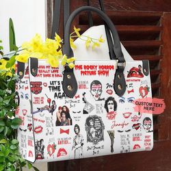 The Rocky Horror Leather Handbag, Rocky Horror Women Bag, Personalized Leather Bag