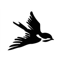 Bird Silhouette Svg Printable Images, Bird Silhouette Png Clipart Image, Bird Silhouette Dxf Cut Files, Bird Silhouette