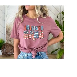 American Mama Shirt, Merica Shirt, Mom Life, Gift for Mom, Mama Shirt, July 4th, Memorial Shirt