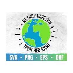 Earth Day 2022 Svg | We Only Have One Treat Her Right | There Is No Planet B Cricut | Recycle Clip Art | Commercial Use