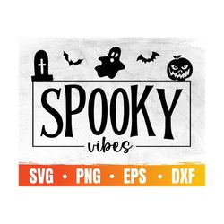 Spooky Season Svg | Spooky VibesSvg | Retro Halloween Svg | Thick Thighs And Spooky Vibes | Scary Vibes | Commercial Use