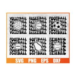 Retro Sports Svg Bundle | Retro Softball Svg | Retro Football Svg | Retro Basketball Svg | Retro Tennis | Commercial Use