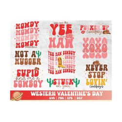 Western Valentine Bundle Svg | Cowboy Valentine Svg Bundle | Howdy Valentine Png | Happy Valentines Day Cricut File | Re
