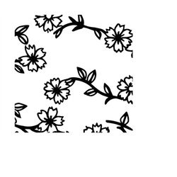 Floral Pattern Clip Art Clip Art Image Dxf File Floral Pattern Picture Cut File Clipart Download Svg Vector Commercial U