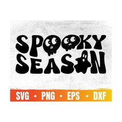 Spooky Season Svg | Retro Halloween Svg | Spooky Vibes Svg | Happy Halloween Svg | Trick Or Treat Svg | Commercial Use &