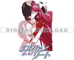 Elfen Lied Logo Svg, Anime Tshirt Design Bundle, Manga Design Bundle, Anime Svg Digital File 11