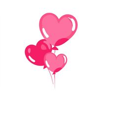 Hearts Balloons Clipart , Hearts Balloons Dxf File, Hearts Balloons Svg Clip Art, Hearts Balloons Dxf File