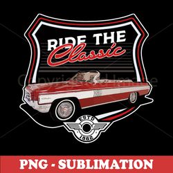 Classic Car Ride - Oldsmobile Starfire Convertible 1962 - PNG Digital Download for Sublimation