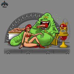 Funny Ghost Slimer Alien Jabba and Leia Scifi Mashup PNG