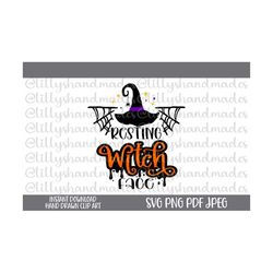 Resting Witch Face Svg, Resting Witch Face Png Witch Please Svg, Basic Witch Svg Witch Png, Witch Hat Svg Halloween Witc