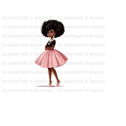 Cote Black Girl Instant Download Printable JPG PDF PNG Digital Design Clip Art Image