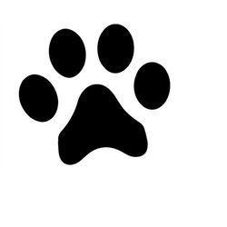 Animal Paw Vector Cutting Image Cut File Animal Paw Print Logo Vector Clipart Silhouette Cut File Dxf Clip Art Svg Comme