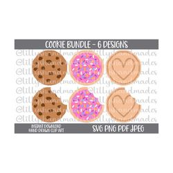 Cookies Svg, Chocolate Chip Cookie Svg, Sugar Cookie Svg, Cookie Monster Svg, Cookie Png, Cookie Vector, Cookie Clipart,