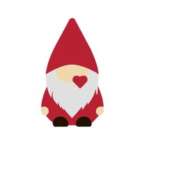 Gnome Valentine Download Vector Gnome Valentines Day Cutting File Scrapbooking Clipart Commercial Use Image