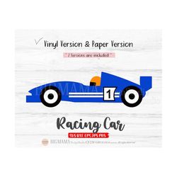 Racing Car SVG,Formula,Paper,Vinyl,Race,Birthday,Topper,Boy,Sport,Ferrari,DXF,Cut,Transportation,Cricut,Vehicles,Instant