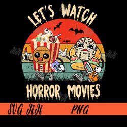 Let's Watch Horror Movies PNG, Halloween Spooky Halloween PNG, Horror Movie Halloween PNG