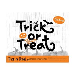 Trick or Treat Shirt SVG,Halloween Sign,Bag,PNG,Cut File,Vinyl,Candy,Spooky,Pumpkin,Bat,Clipart,Shirt,DXF,Cricut,Instant