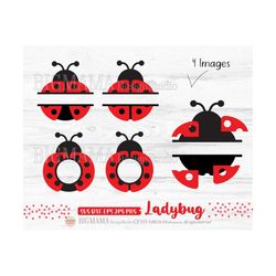 Ladybug SVG,DXF,Lady Bug,Split,Cut file,Cute,Kids,Children,Layered,PNG,Clipart,Vinyl,Printable,Name,Cricut,Silhouette,In