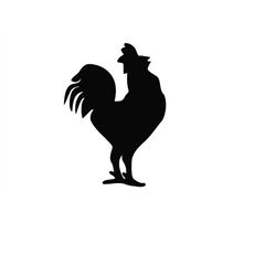 Rooster Svg Bird Svg Animal Cutting File Chicken Clipart Scrapbooking Clip Art SVG DXF Png