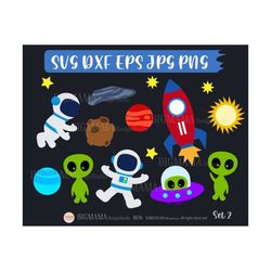 Space SVG,Outer Space Rocket,Spaceship,Astronaut,Solar System,Birthday,Alien,UFO,Planets,Galaxy,Cricut,Silhouette,Instan