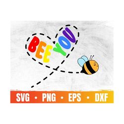 Bee You Svg | Pride Month Svg | Gay Pride Svg File For Cricut | Proud Lgbtq Eps | Transgender Love | Commercial Use & Di