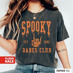 Skeleton Halloween Shirt, Vintage Halloween Sweatshirt, Comfort Colorsr Fall Shirt for Women Fall Sweatshirt